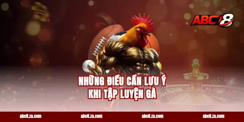 Những Điều Cần Lưu Ý Khi Tập Luyện Gà